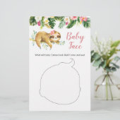 トロピカルガールスロスベビーシャワーベビー顔カード (スタンド正面)