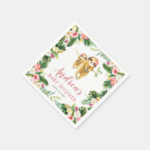 トロピカルガールスロスベビーシャワーペーパーナプキン スタンダードカクテルナプキン (角)