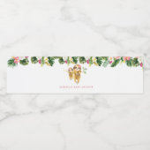 トロピカルガールスロスベビーシャワー水ボトルラベル ペットボトルラベル (シングルラベル)