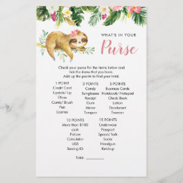 トロピカルガールスロスベビーシャワー財布ゲーム