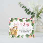 トロピカルガールスロッスブックベビーカード インビテーションポストカード (スタンド正面)