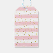 トロピカルガールスロッスベビーシャワーサンキューラベル ギフトタグ (裏面)