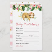 トロピカルガールスロッスベビーシャワーベビー予測 (正面/裏面)