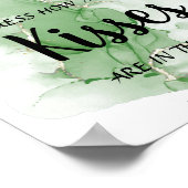 トロピカルキスブライダルシャワーゲームサイン ポスター (角)