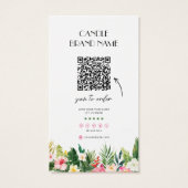 トロピカルキャンドルの香りカード、キャンドルサンプル挿入 (裏面)