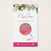 トロピカルキャンドルの香りカード、キャンドルサンプル挿入 (正面)