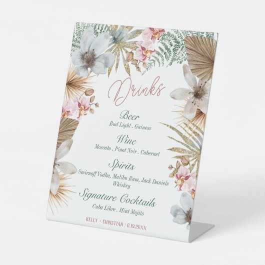 トロピカルキューバドリンクスハバナナイトバー 台座サイン (正面)