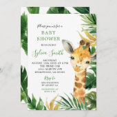 トロピカルキレーフボーイベビーシャワー招待状 招待状 (正面/裏面)