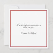 トロピカルキングプロテアかわいらしガラス花瓶 カード (裏面)