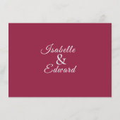 トロピカルキングプロテア結婚花のセージ緑 エンクロージャーカード (裏面)