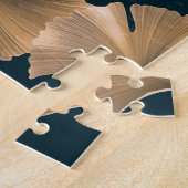 トロピカルギンコ葉パーム、ハワイアンパターン。 ジグソーパズル (側面)