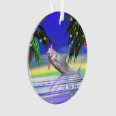 トロピカルクリスマスイルカ オーナメント (正面)