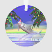 トロピカルクリスマスイルカ オーナメント (裏面)