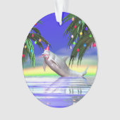 トロピカルクリスマスイルカ オーナメント (正面)