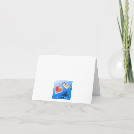 トロピカルクリスマスウェディング感謝カード サンキューカード (裏面)