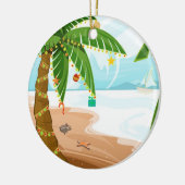 トロピカルクリスマスオーナメント セラミックオーナメント (左)