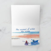 トロピカルクリスマスカード サンキューカード (内部)