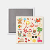 トロピカルクリスマスクルーズドア マグネット (正面/裏面)