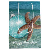 トロピカルクリスマスグリーティング抱き枕 ミディアムペーパーバッグ (裏面)