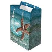 トロピカルクリスマスグリーティング抱き枕 ミディアムペーパーバッグ (裏面アングル)