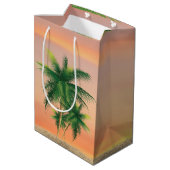 トロピカルクリスマスサンド雪だるま ミディアムペーパーバッグ (裏面アングル)