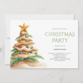 トロピカルクリスマスツリーパーティー 招待状 (正面)