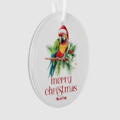 トロピカルクリスマステーマサンキューユーレトロ文字 オーナメント (正面)