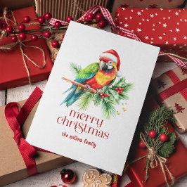 トロピカルクリスマステーマサンキューユーレトロ文字 シーズンカード