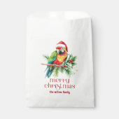 トロピカルクリスマステーマサンキューユーレトロ文字 フェイバーバッグ (正面)