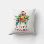 トロピカルクリスマステーマ レトロテキスト クッション (裏面)