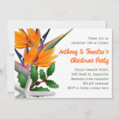 トロピカルクリスマスパーティーの鳳凰の花 招待状 (正面)