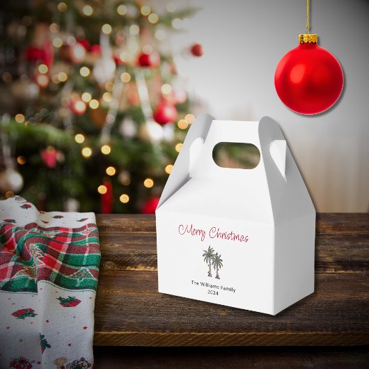 トロピカルクリスマスパーティーパームツリーズビーチ フェイバーボックス