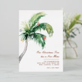 トロピカルクリスマスパームトロピカルムービングバラ金ゴールド 箔シーズンカード (立ち正面)