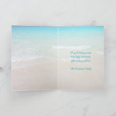 トロピカルクリスマスヒトデオーナメントビーチ シーズンカード (内部)