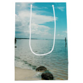 トロピカルクリスマスヒトデ抱き枕 ミディアムペーパーバッグ (裏面)