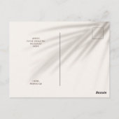 トロピカルクリスマスビーチの写真と文字の挨拶 ポストカード (裏面)