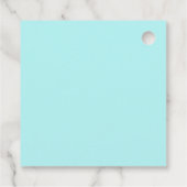 トロピカルクリスマスビーチアクアブルー フェイバータグ (裏面)