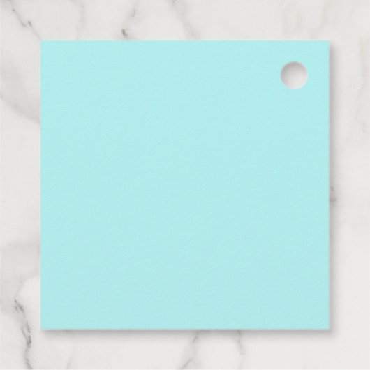 トロピカルクリスマスビーチアクアブルー フェイバータグ (裏面)