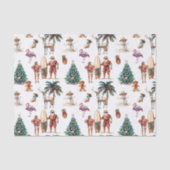 トロピカルクリスマスビーチサンタクロース 薄葉紙 (正面)
