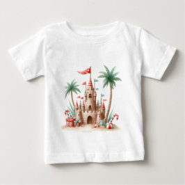 トロピカルクリスマスファミリーTシャツ ベビーTシャツ