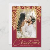 トロピカルクリスマスフォトホリデーカード シーズンカード (正面)