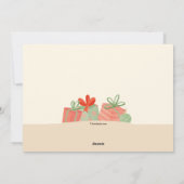 トロピカルクリスマスフォトホリデーカード シーズンカード (裏面)