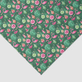 トロピカルクリスマスフラミンゴのデコレーションが切り離される 薄葉紙 (詳細)