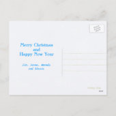 トロピカルクリスマスブルースターフィッシュカスタムのハガキ シーズンポストカード (裏面)