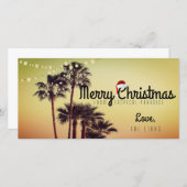 トロピカルクリスマスホリデーカード シーズンカード (正面/裏面)