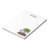 トロピカルクリスマスホリデーパームツリー ノートパッド (回転)