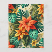 トロピカルクリスマスポインセチア紙 (裏面)