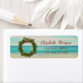 トロピカルクリスマスリース,ビーチ ラベル (インサイチュ)