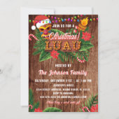 トロピカルクリスマスルアウ（ハワイ式宴会）パーティの招待状 招待状 (正面)