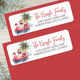 トロピカルクリスマス差出人住所 ラベル